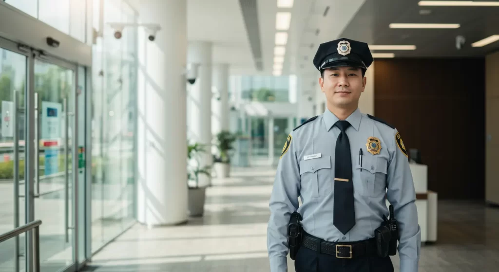 professional looking security guard